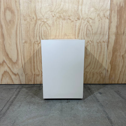 Beige three drawer pedestal