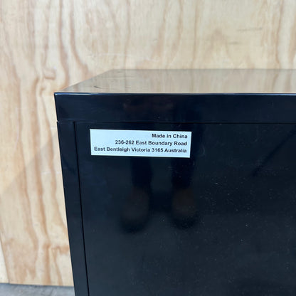 Black 2 Drawer Filing Cabinet