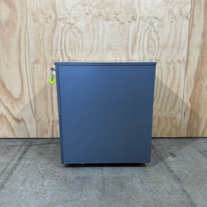 Grey 2 Drawer Pedestal