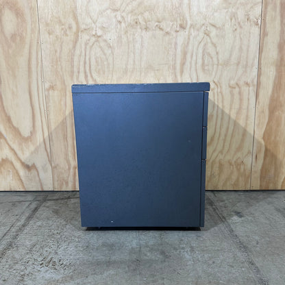Grey Metal 3 Drawer Pedestal