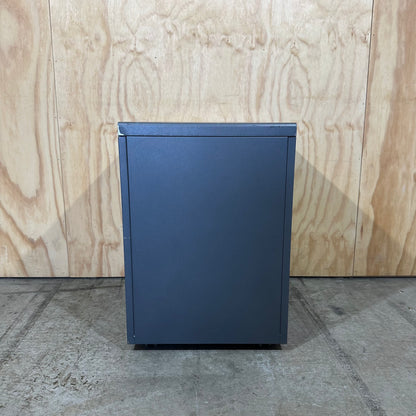 Grey Metal 3 Drawer Pedestal
