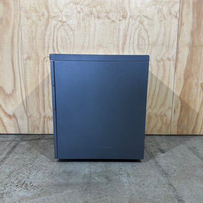 Grey Metal 3 Drawer Pedestal