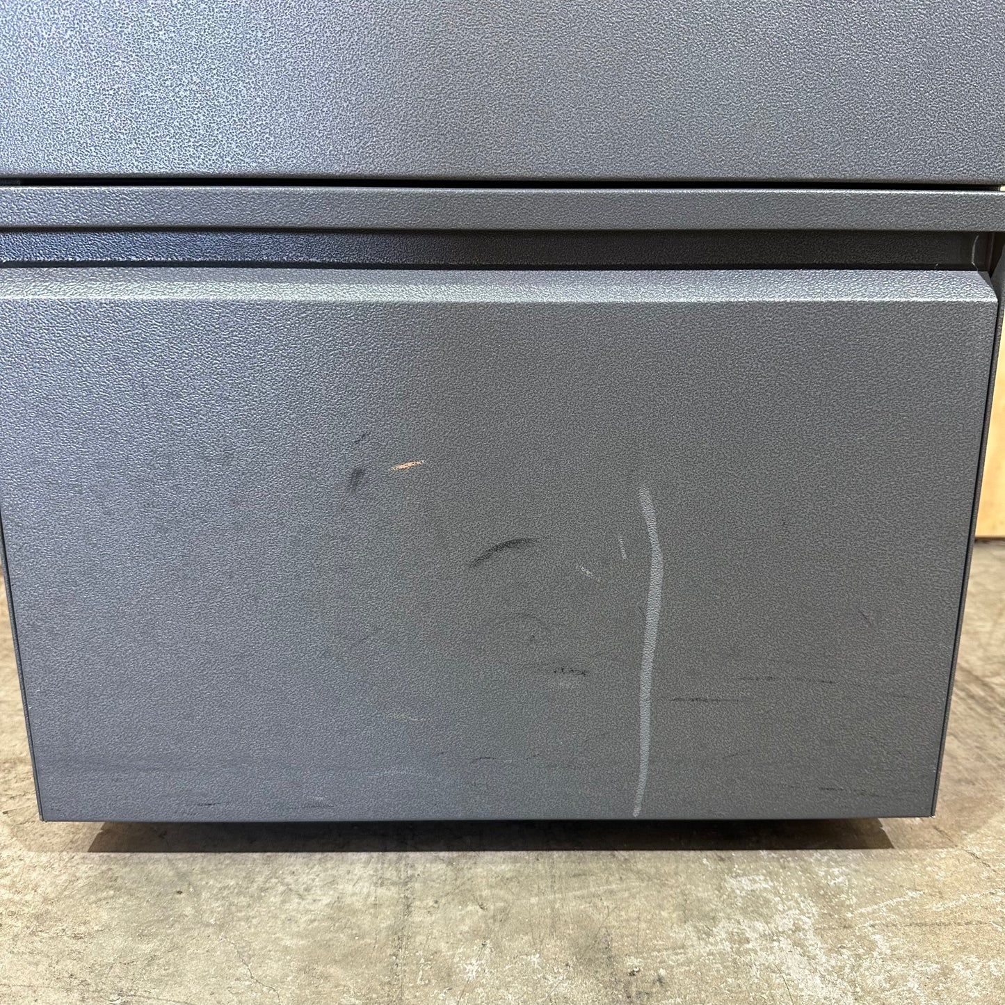 Grey Metal 3 Drawer Pedestal