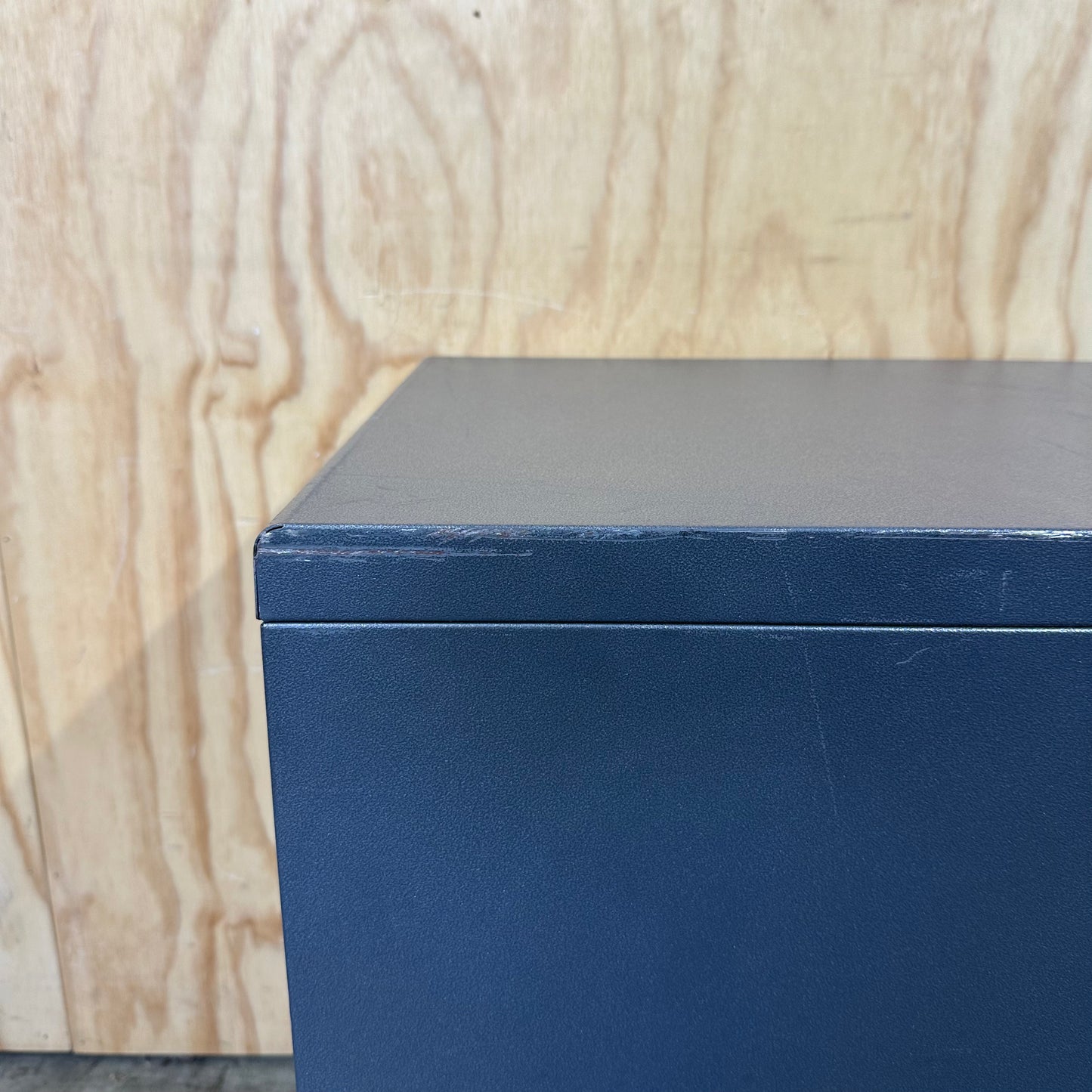 Grey Metal 3 Drawer Pedestal