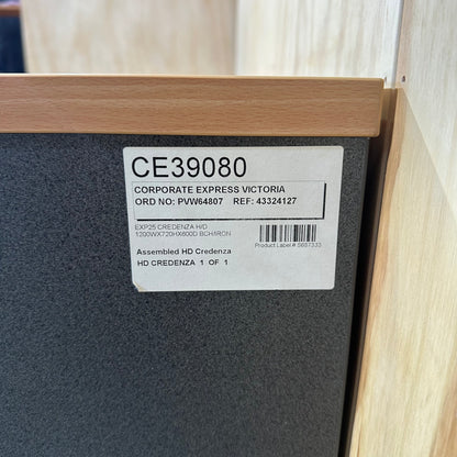 Light wooden veneer sideboard