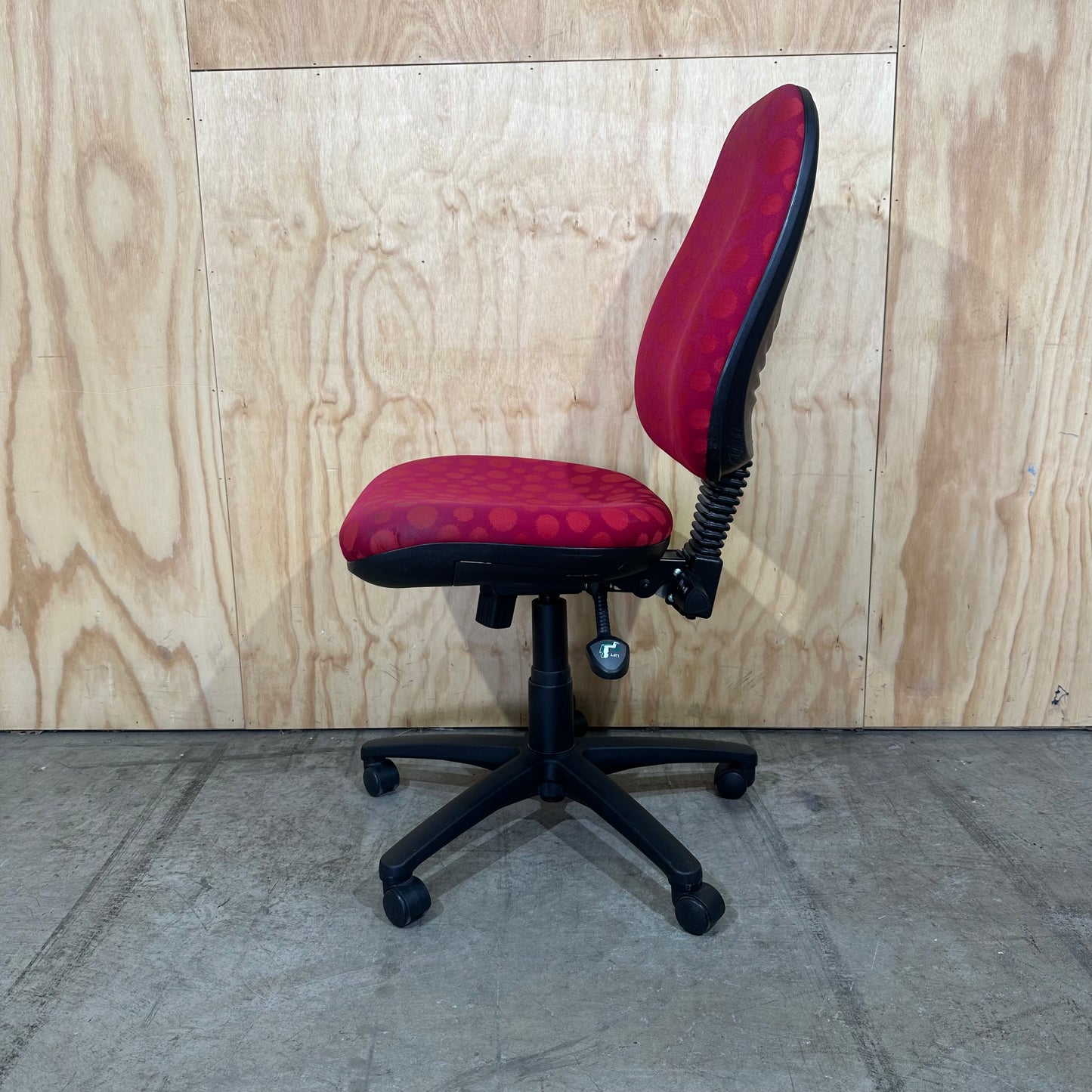 Red Spotted Task Chair