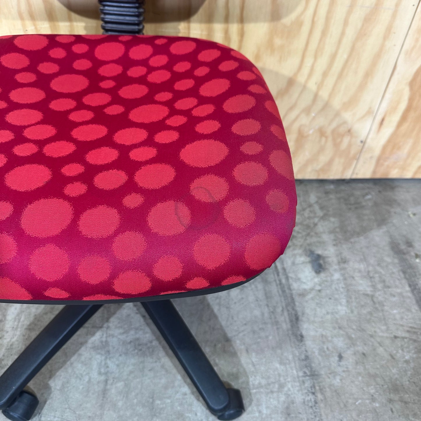 Red Spotted Task Chair
