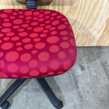 Red Spotted Task Chair