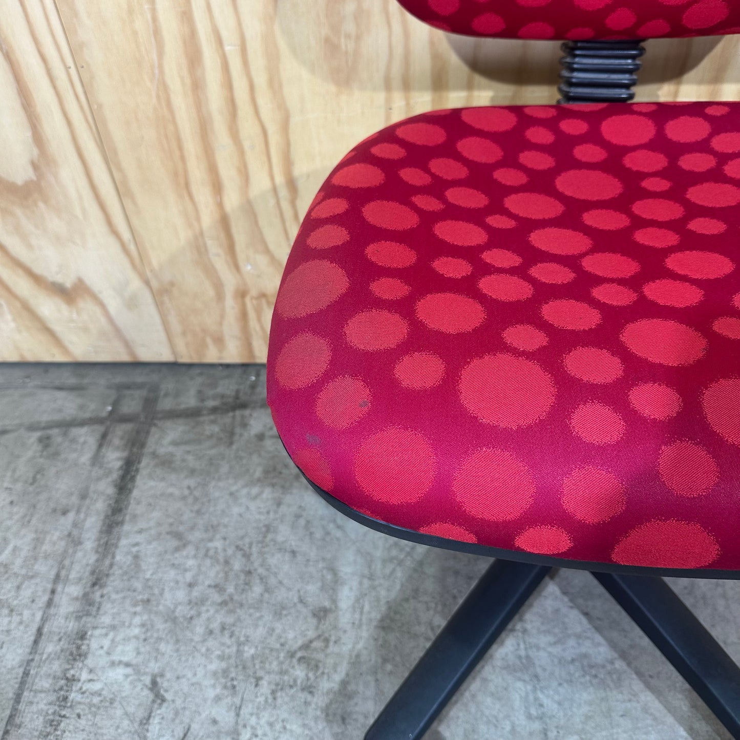 Red Spotted Task Chair