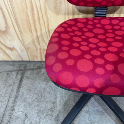 Red Spotted Task Chair
