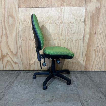 Green Spotted Task Chair
