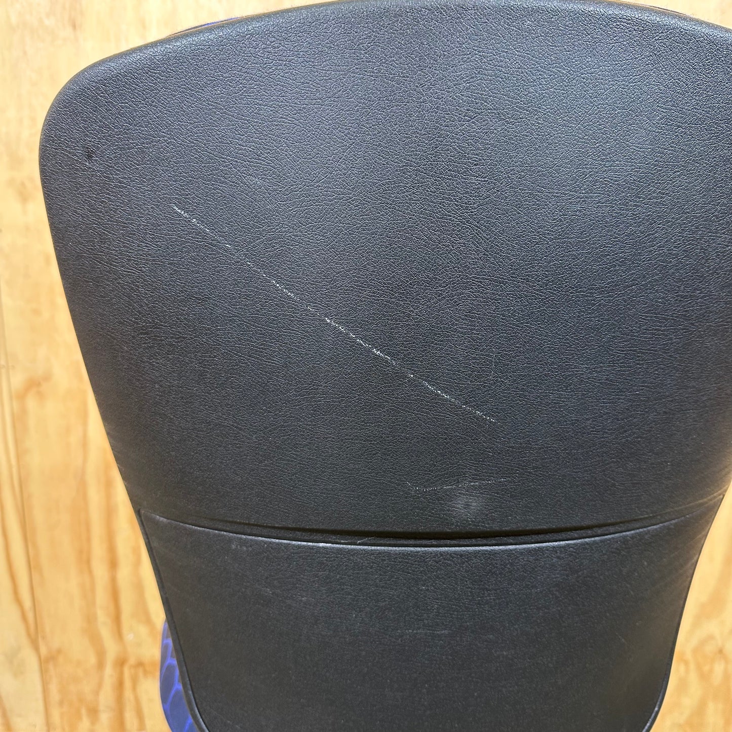 Blue Hexagonal Pattern Chair