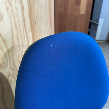 Blue ergonomic 3-lever task chair