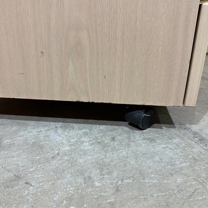 Four drawer pedestal with beech veneer