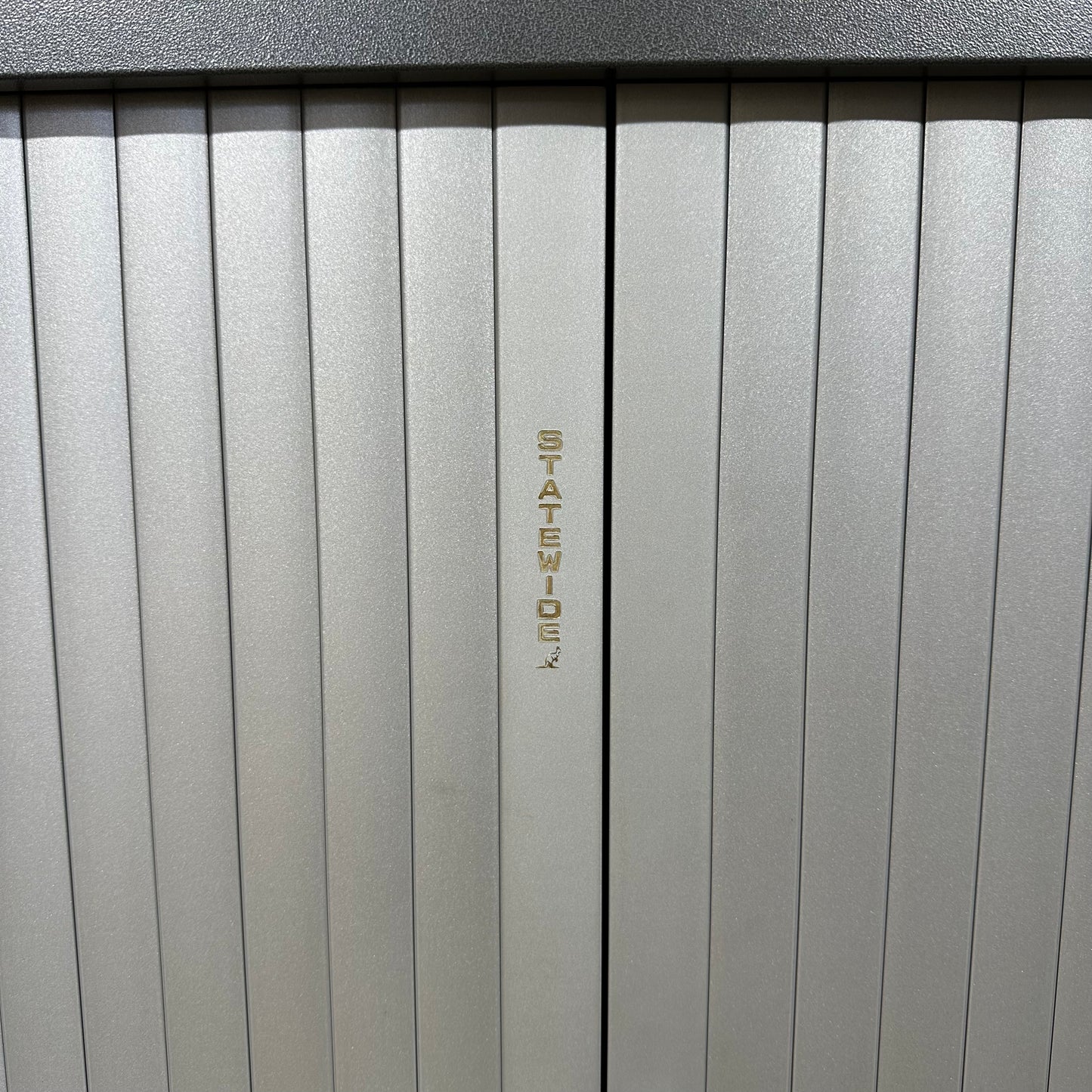 Grey Statewide Low-Height Tambour Door Storage Cabinet