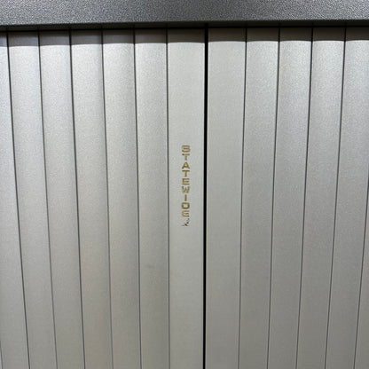 Grey Statewide Low-Height Tambour Door Storage Cabinet