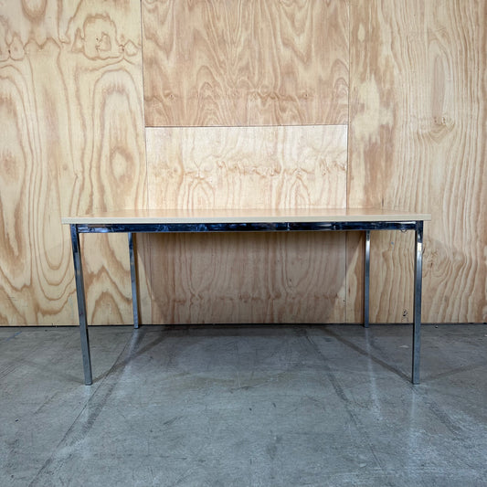Steel frame office table