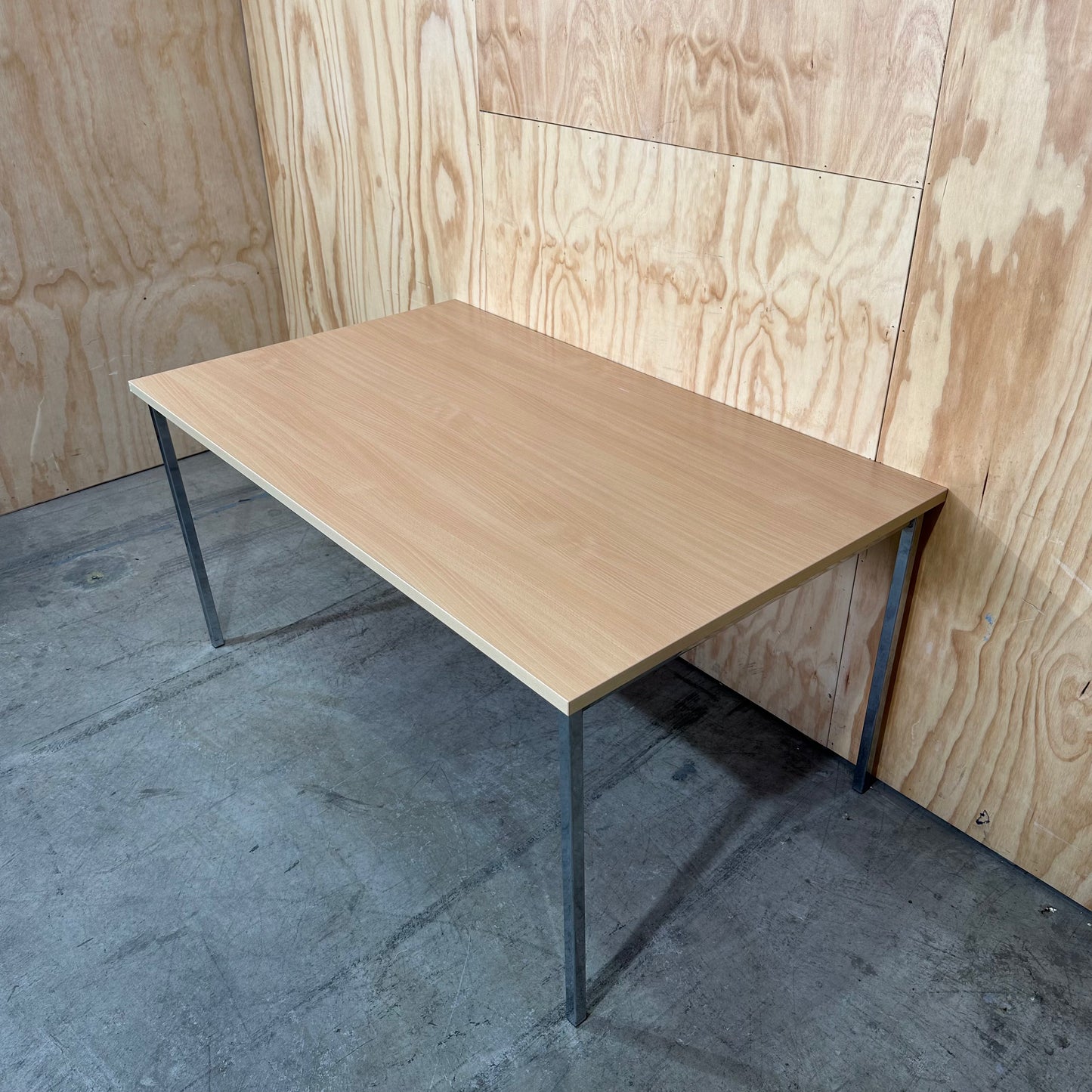 Steel frame office table