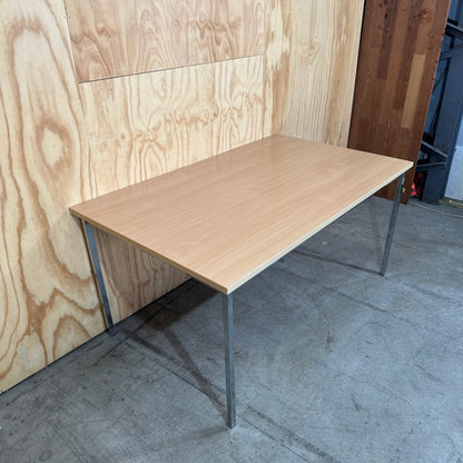 Steel frame office table