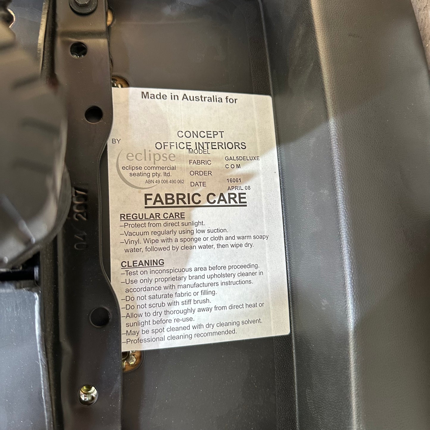 Grey Eclipse Office Chair