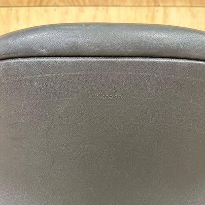 Wilkhahn FS 211/8 Black Leather Swivel Chair