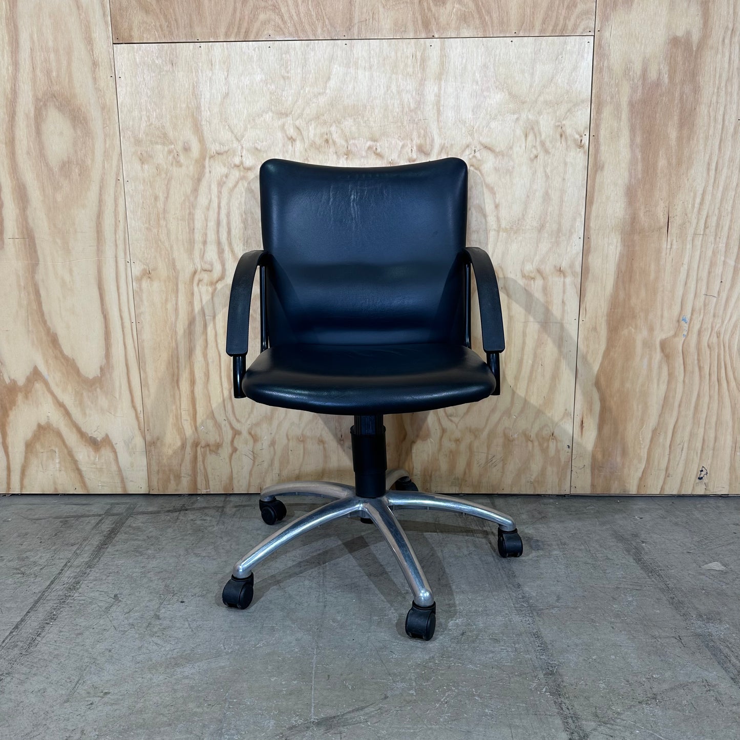 Pago Leather Office Chair on Castors