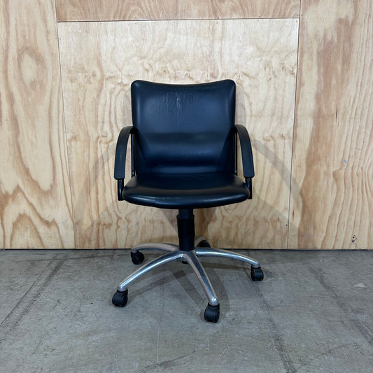 Pago Leather Office Chair on Castors