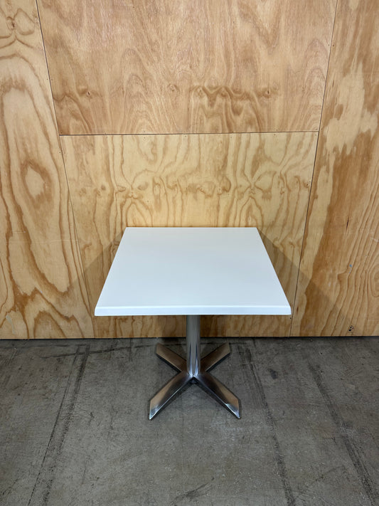 White Square Flip Top Table
