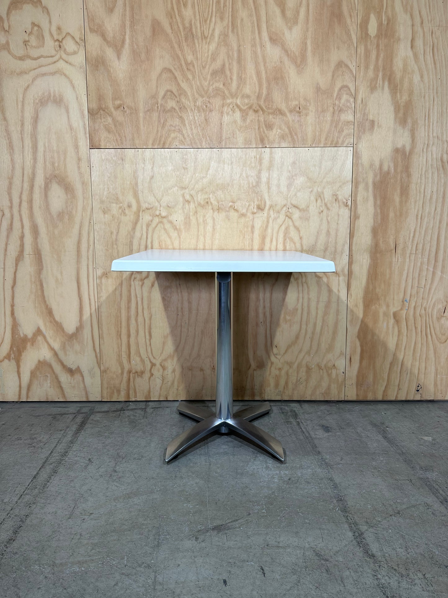 White Square Flip Top Table