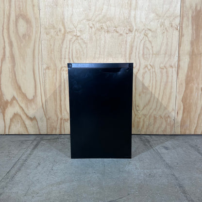 Black and White Two Drawer Filing Cabinet