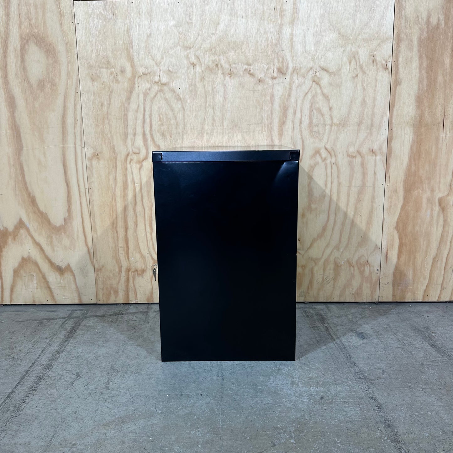 Black and White Two Drawer Filing Cabinet