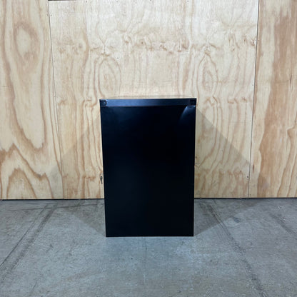 Black and White Two Drawer Filing Cabinet