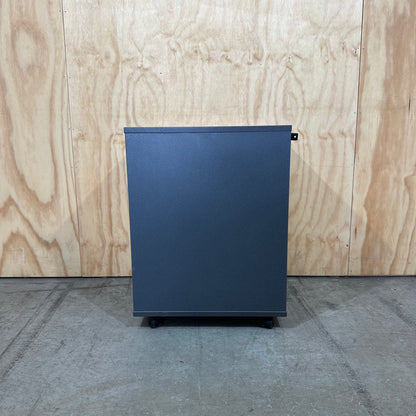 Wooden Veneer/Charcoal Pedestal