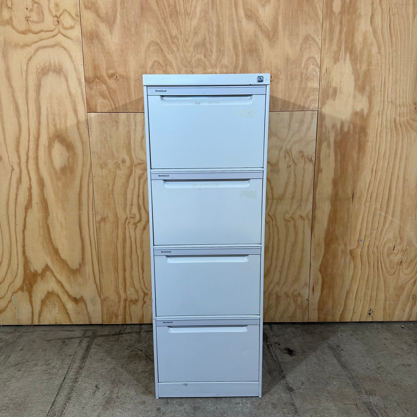 Brownbuilt Legato Vertical Filing Cabinet in Grey