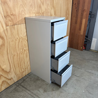Brownbuilt Legato Vertical Filing Cabinet in Grey