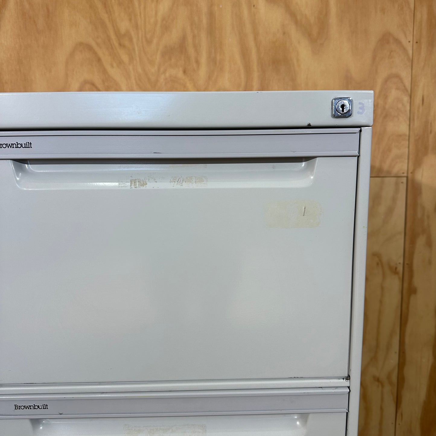 Brownbuilt Legato Vertical Filing Cabinet in Grey