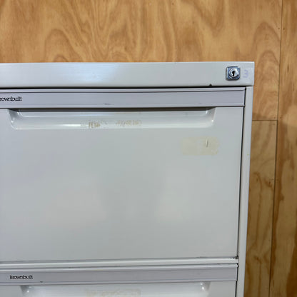 Brownbuilt Legato Vertical Filing Cabinet in Grey