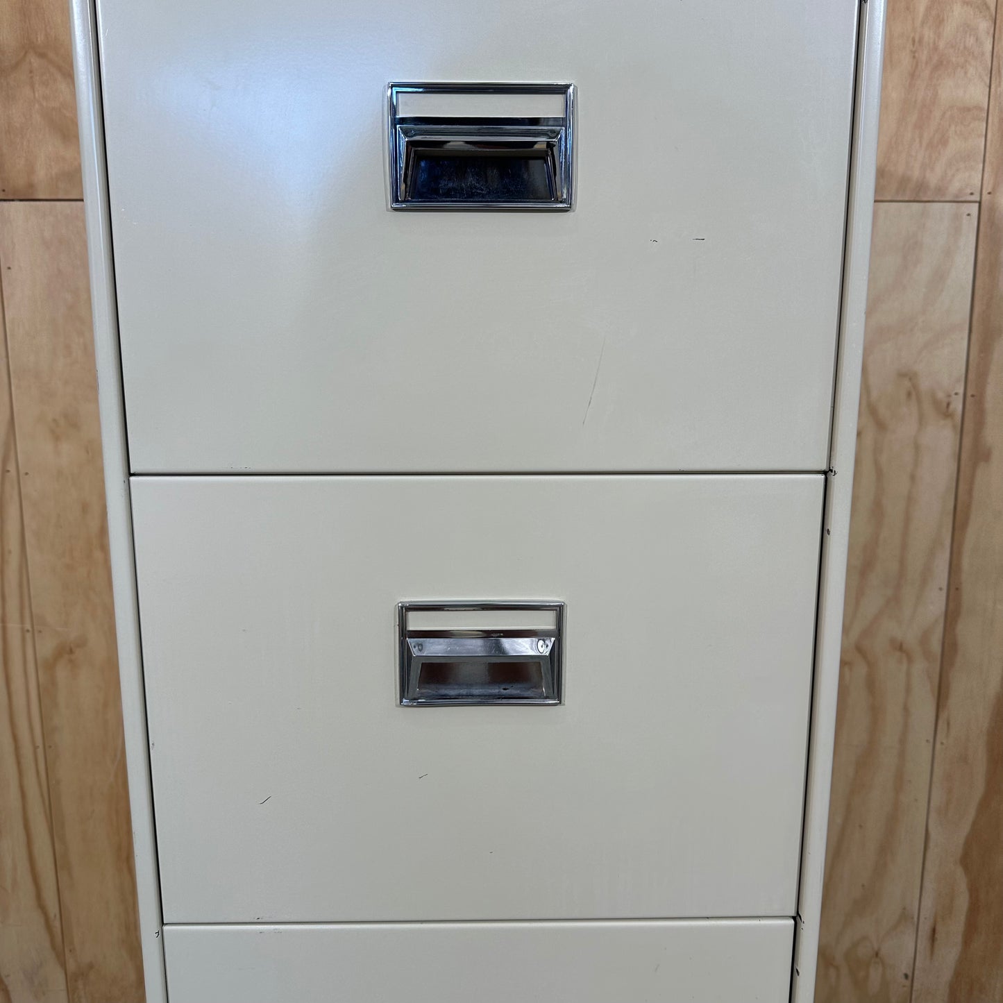 Beige 4 Drawer Filing Cabinet