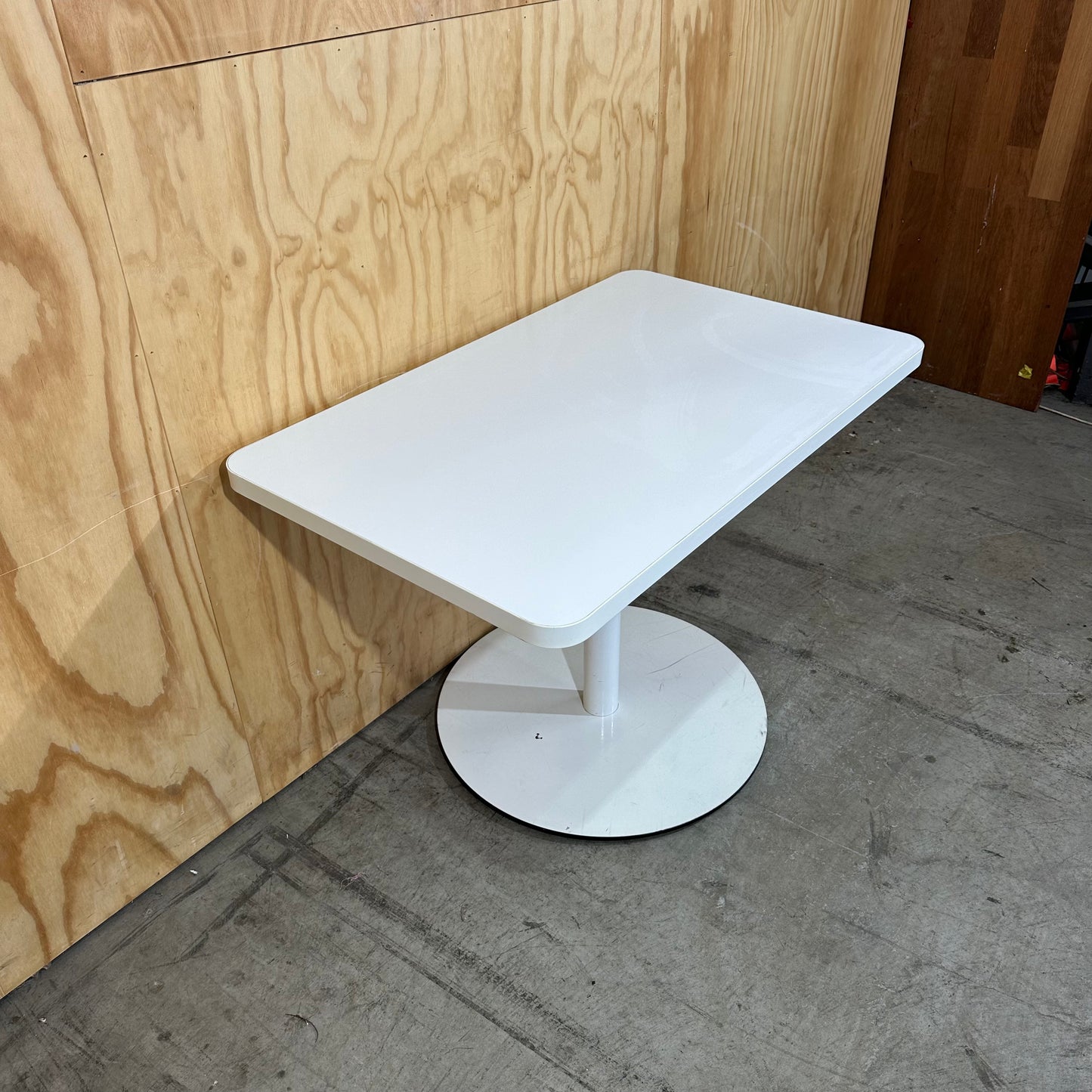 Rectangular Table with Round Base