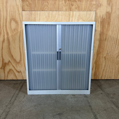 White Tambour Door Cabinet