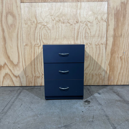 Charcoal three drawer Pedestal