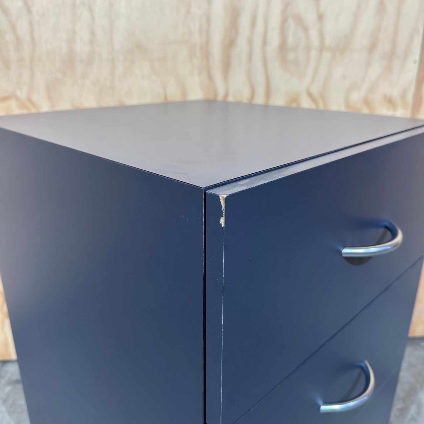 Charcoal three drawer Pedestal