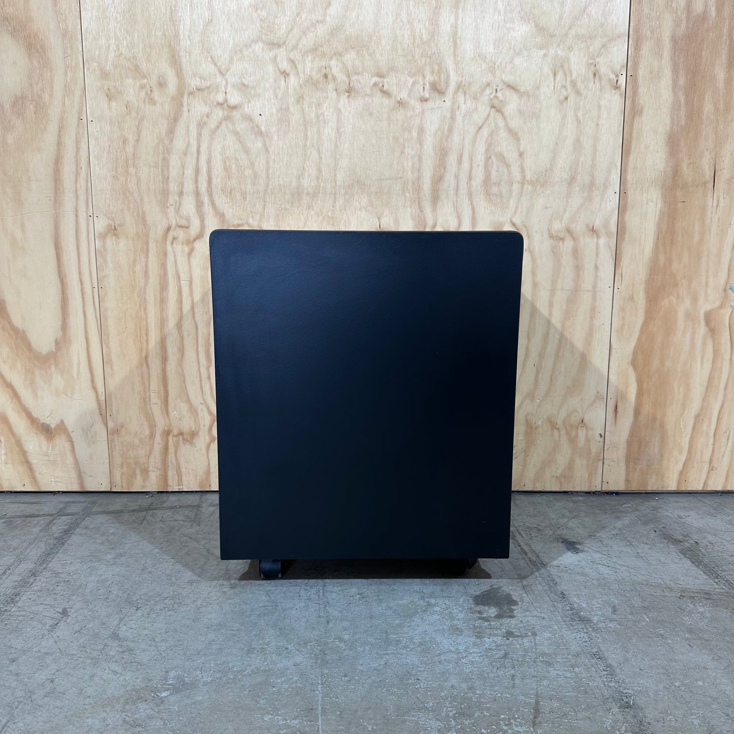 Black Three-Drawer Mobile Pedestal