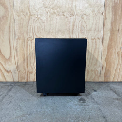 Black Three-Drawer Mobile Pedestal