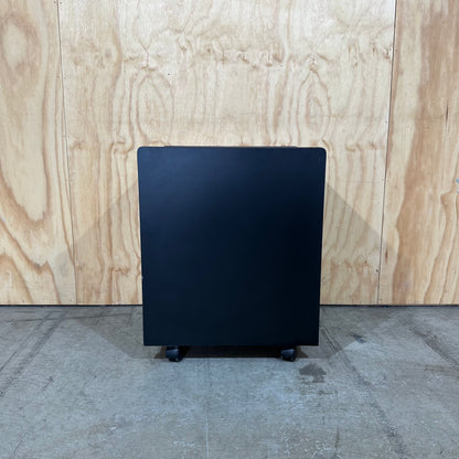 Black Three-Drawer Mobile Pedestal