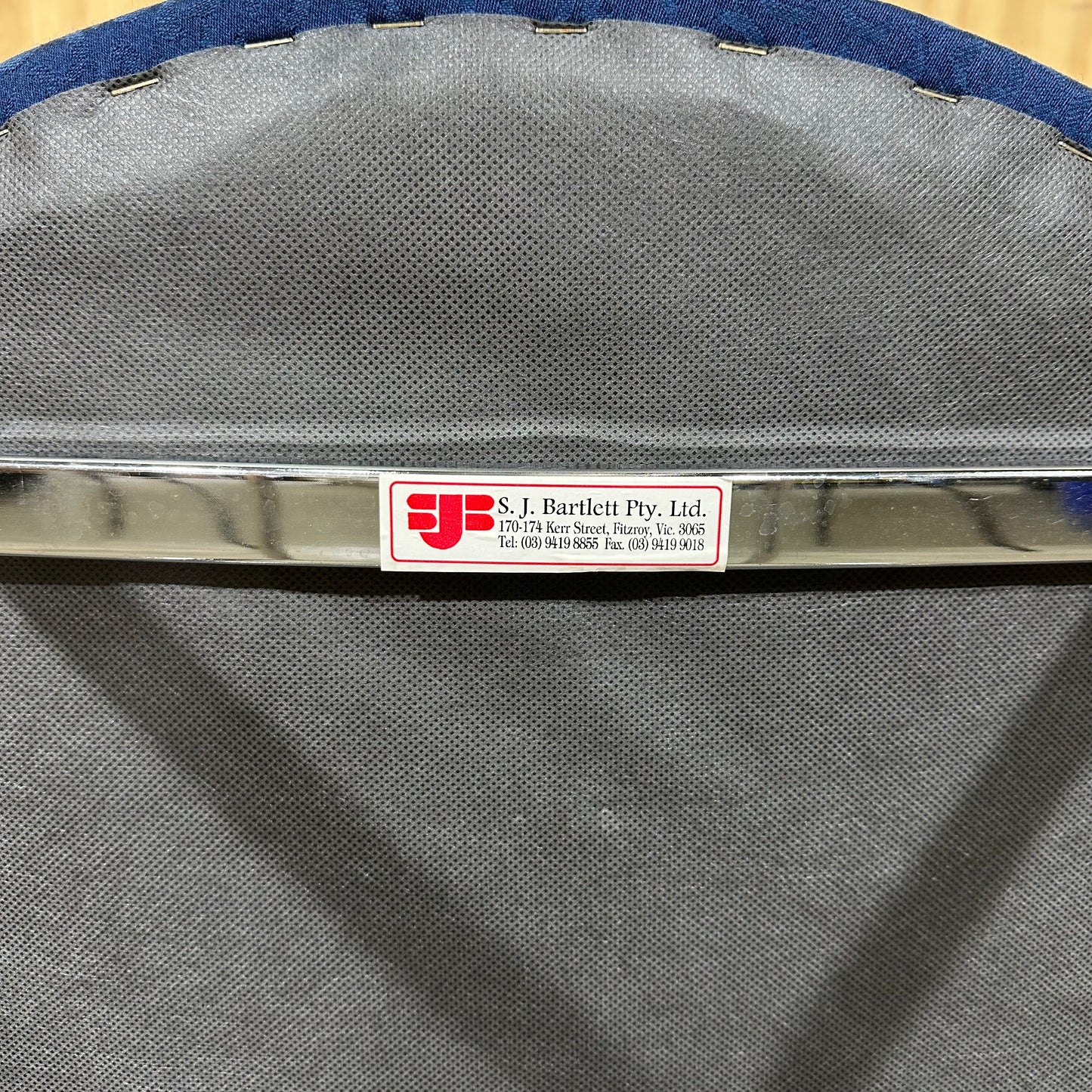 Patterned Blue Visitor Chair