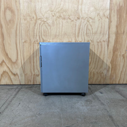 Curved Front Mobile Filing Pedestal in Silver Grey