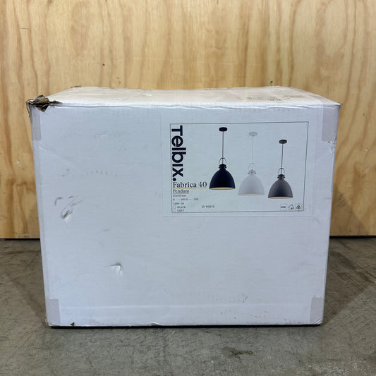 Telbix Fabrica 40 White Pendant Light