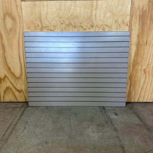 Slatwall Display Panel with Acrylic Fixtures