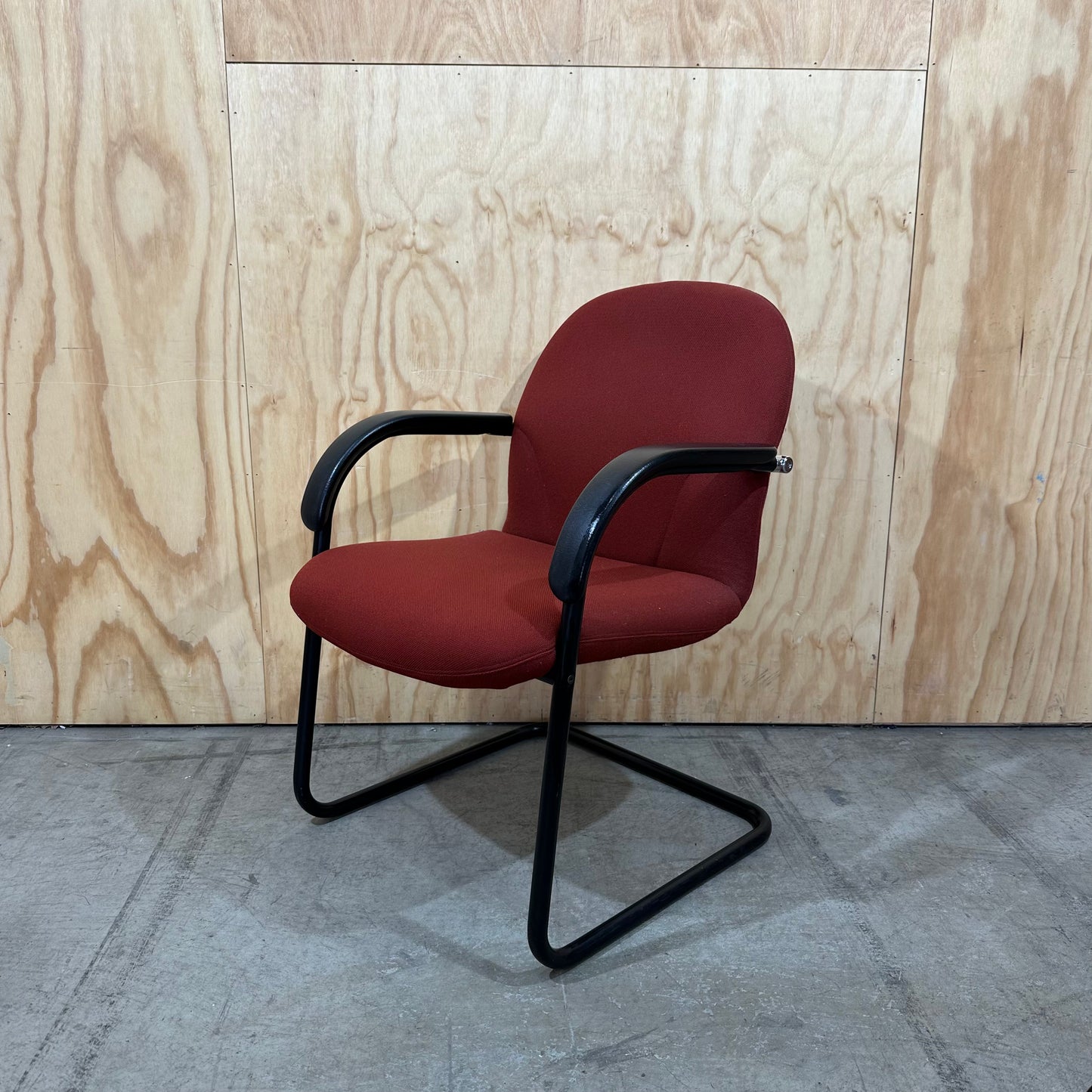 Burnt Orange Sled Chair